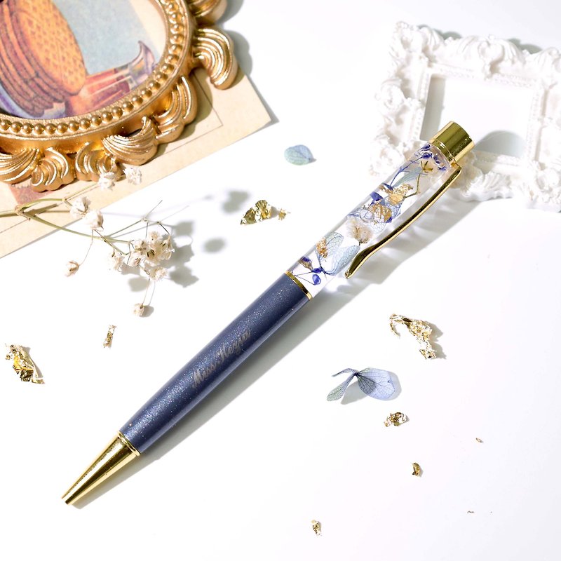 金箔 浮游花 原子笔 - 圆珠笔/中性笔 - 其他材质 金色