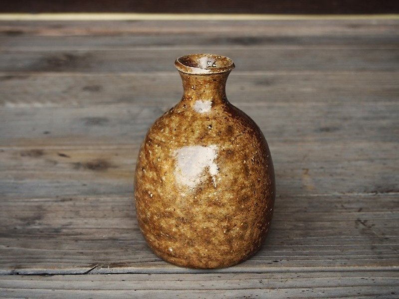 備前 徳利　【ごま】＿t-019 - 花瓶/陶器 - 木头 咖啡色