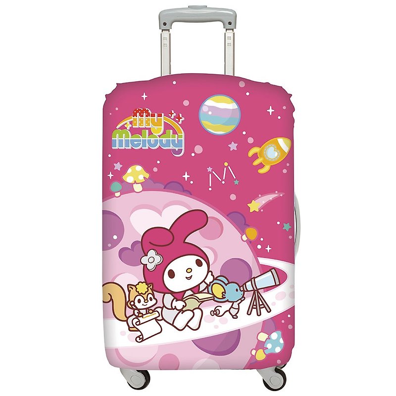 LOQI 行李箱外套│美乐蒂 太空M号 - 行李箱/行李箱保护套 - 塑料 粉红色