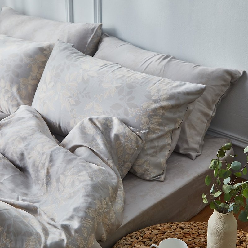 40支100%天丝-银离子床包枕套两用被套组-日落新序 - 寝具 - 其他材质 灰色