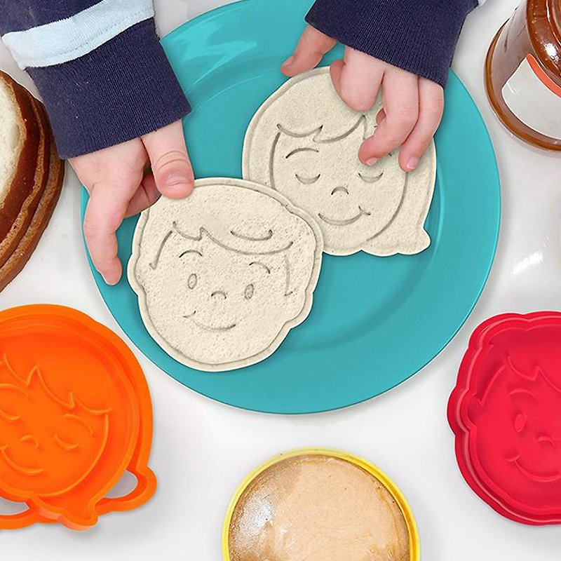 美国【Fred & Friends】Bread Head 吐司压印造型模具 - 厨房用具 - 橡胶 多色