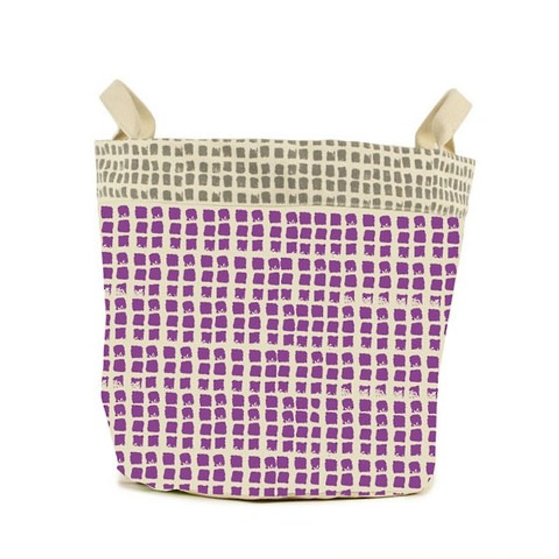 小收纳两用袋【小点点葡萄紫】-加拿大Fluf有机棉 - 收纳用品 - 棉．麻 紫色