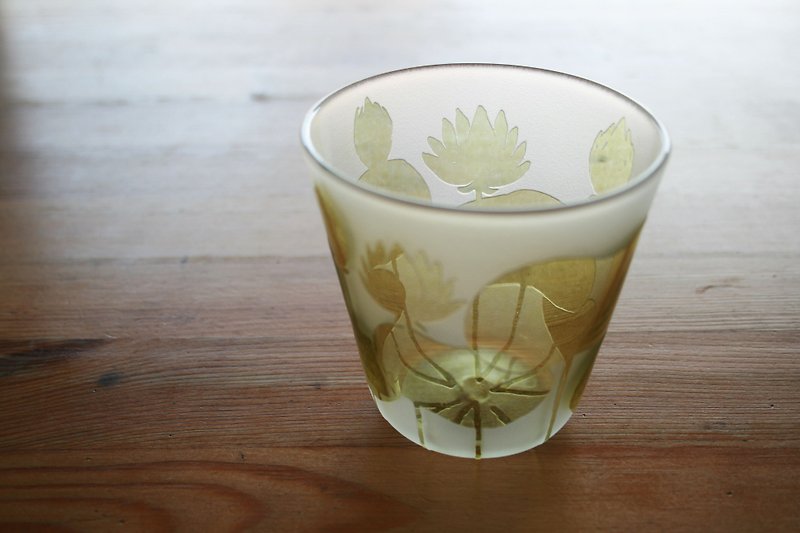 蓮池のグラス - 茶具/茶杯 - 玻璃 绿色