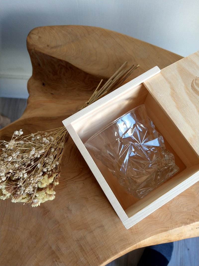 赠限量木盒 造型玻璃杯酒杯 水杯 (透明款)玻璃刻字定制化 - 其他 - 玻璃 透明