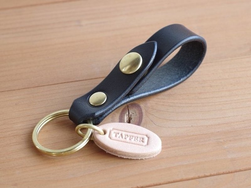 Leather keyholder Black - 钥匙链/钥匙包 - 真皮 黑色