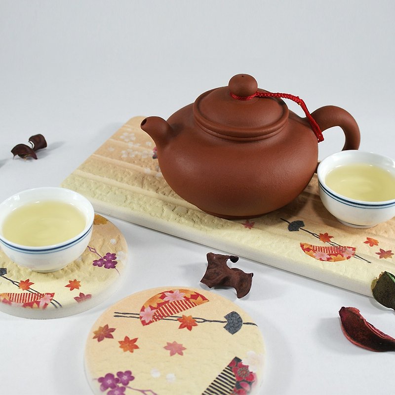 【MBM】禾枫隐茶礼盒-圭藻土吸水茶垫礼盒 - 杯垫 - 其他材质 