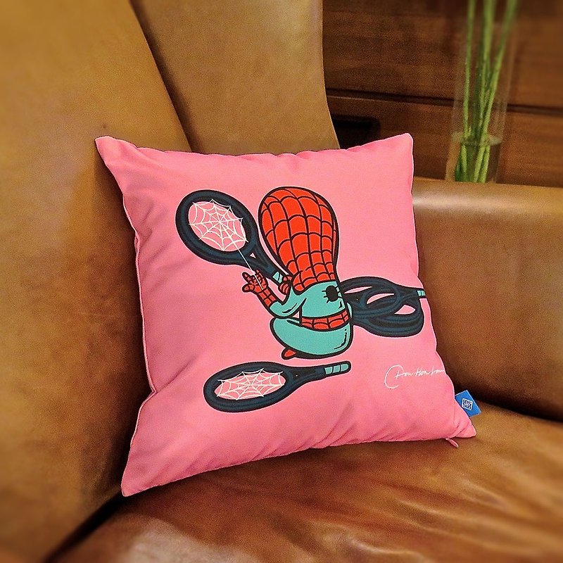 Flying Mouse 蜘蛛网 英雄咕臣/枕头/软垫/抱枕连棉芯 开运礼物 - 枕头/抱枕 - 聚酯纤维 粉红色
