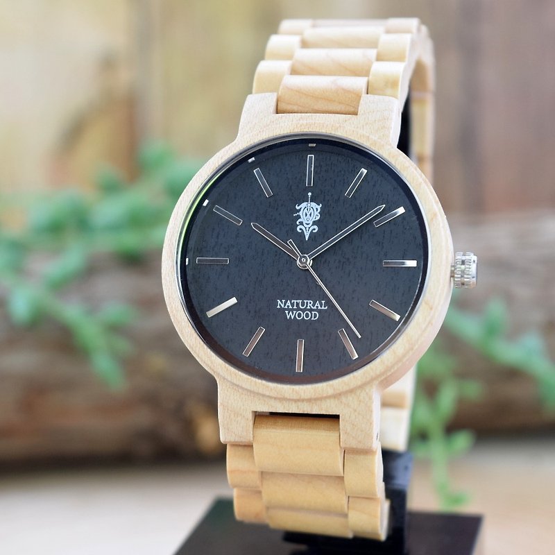 EINBAND Dank Maplewood 40mm Wooden Watch - 对表/情侣表 - 木头 咖啡色