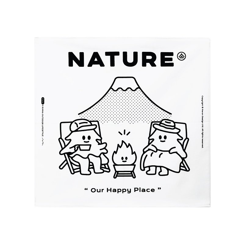 富士山 挂布 露营 装饰布 自然 camping 情人节 礼物 - 海报/装饰画/版画 - 棉．麻 