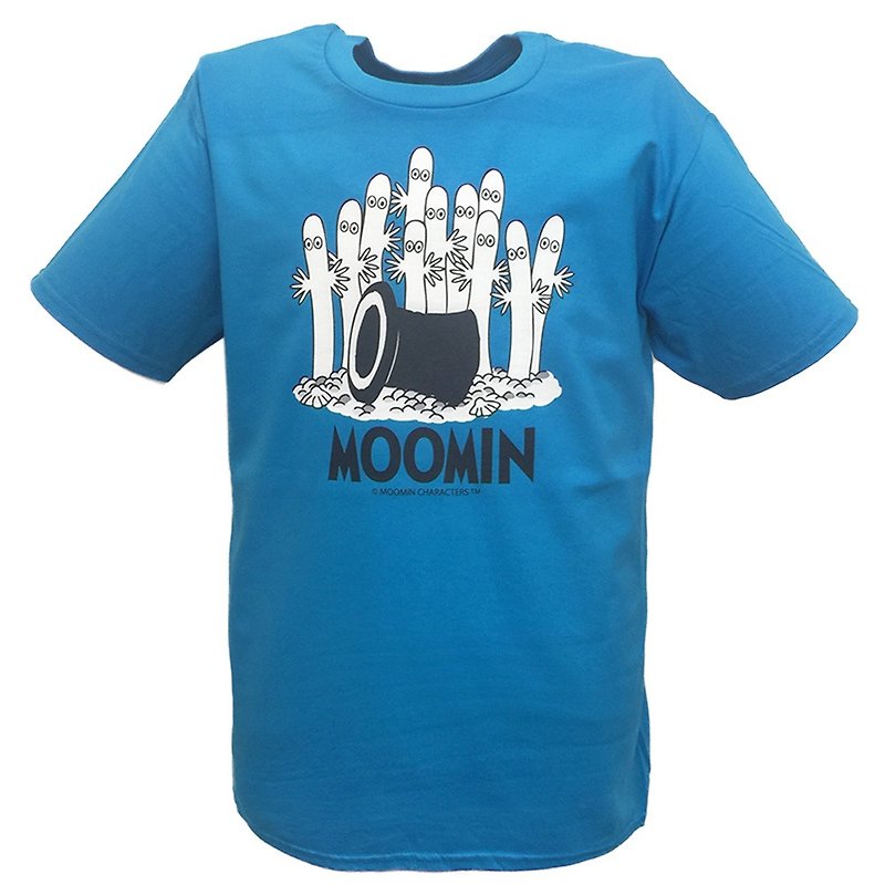 Moomin噜噜米授权-T恤【神秘的魔法帽】成人短袖 T-shirt - 中性连帽卫衣/T 恤 - 棉．麻 白色
