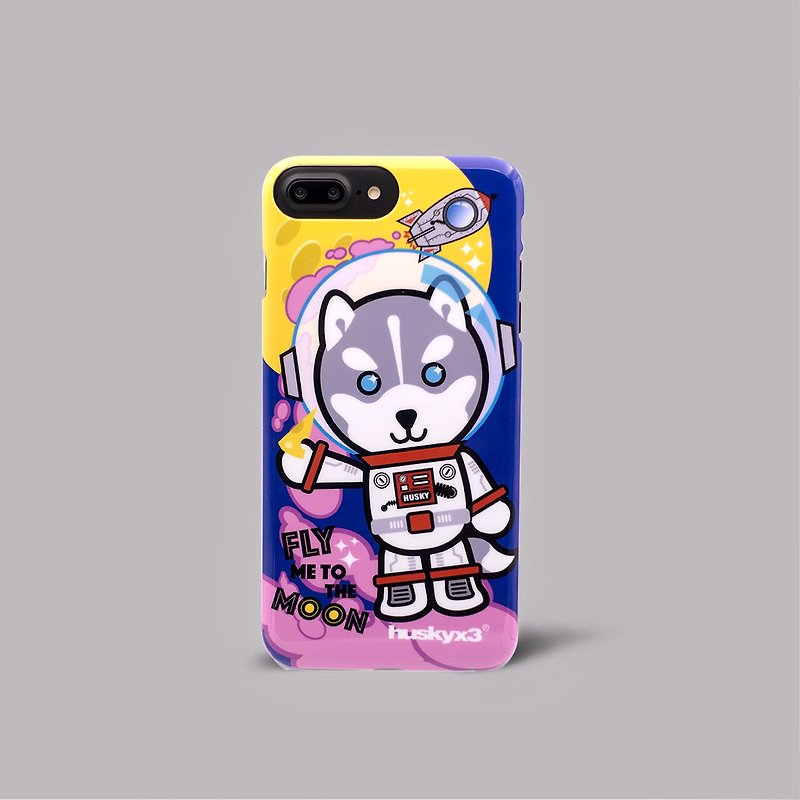 iPhone 8/7 Plus 哈士奇狗登月 Huskyx3 超薄贴身 手机壳 手机套 - 手机壳/手机套 - 塑料 多色