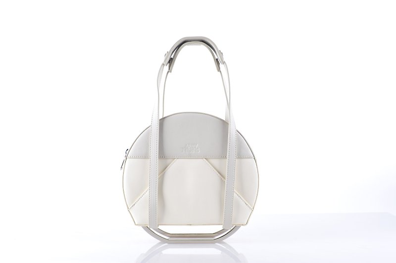 Glom 3-in-1 Bag in ash and bone leather with silver hardware - 其他 - 真皮 白色
