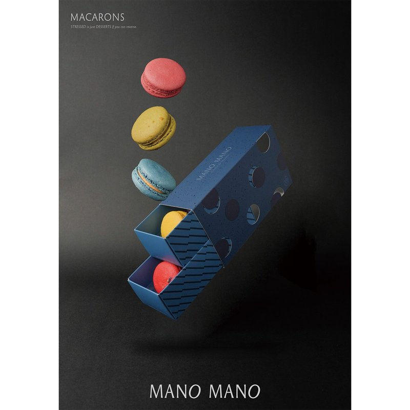 MANO MANO 义式手工马卡龙礼盒6入 - 蛋糕/甜点 - 其他材质 