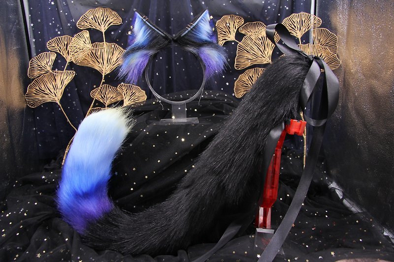 银河猫耳套装（蓝色） - 其他 - 聚酯纤维 