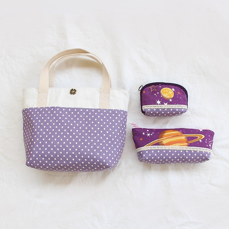 紫色系福袋组合 - 手提包/手提袋 - 棉．麻 