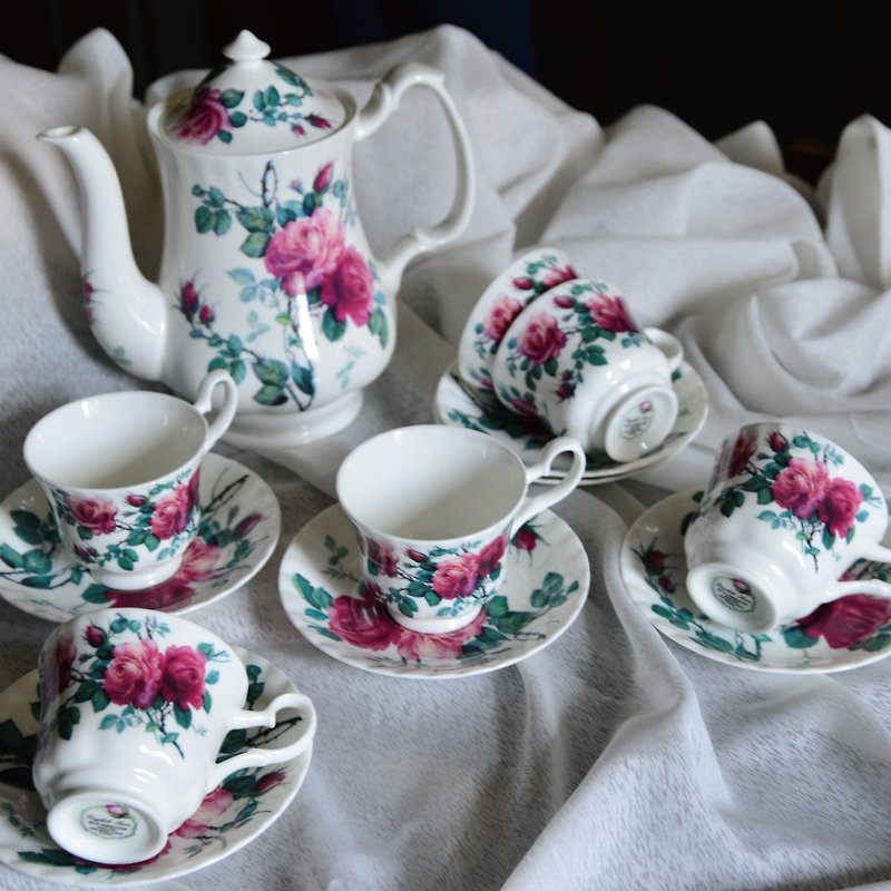 英国 RK | English Rose 英伦玫瑰 午茶礼盒 / 7件组 - 茶具/茶杯 - 瓷 