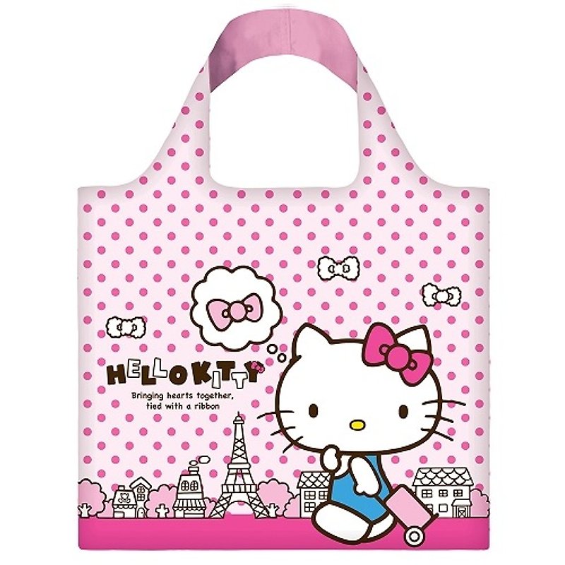 LOQI-Hello Kitty巴黎铁塔 - 侧背包/斜挎包 - 塑料 粉红色
