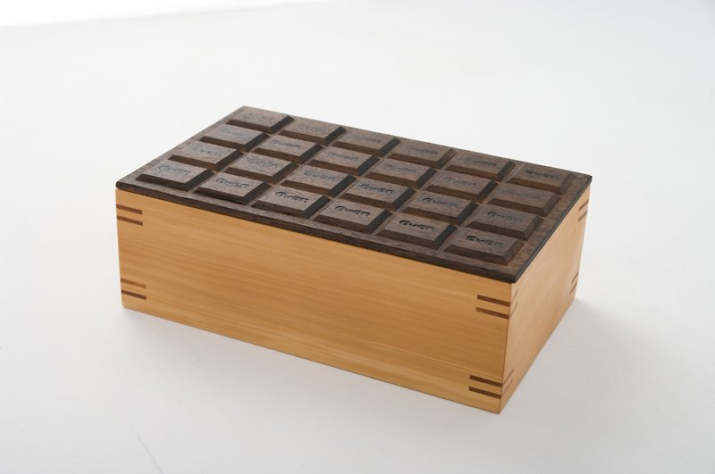 【even手工限量作品】一盒巧克力＿手工木盒 - 摆饰 - 木头 多色