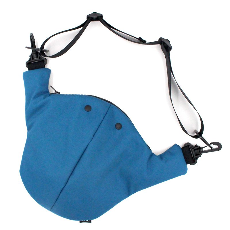 seto / creature bag / Large / Otona-sagari / Blue Light-gray - 侧背包/斜挎包 - 聚酯纤维 蓝色