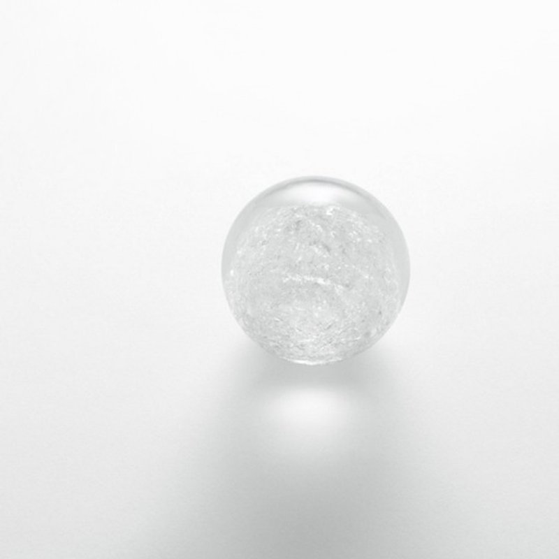 6.5cm【日本雪花玻璃】(小球形) Perrocaliente SECCA 雪花 - 摆饰 - 玻璃 白色