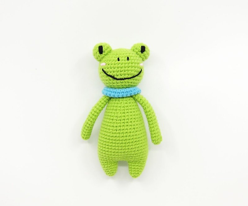 蛙蛙玩偶摇铃/青蛙/弥月/手摇铃 - 玩具/玩偶 - 聚酯纤维 绿色