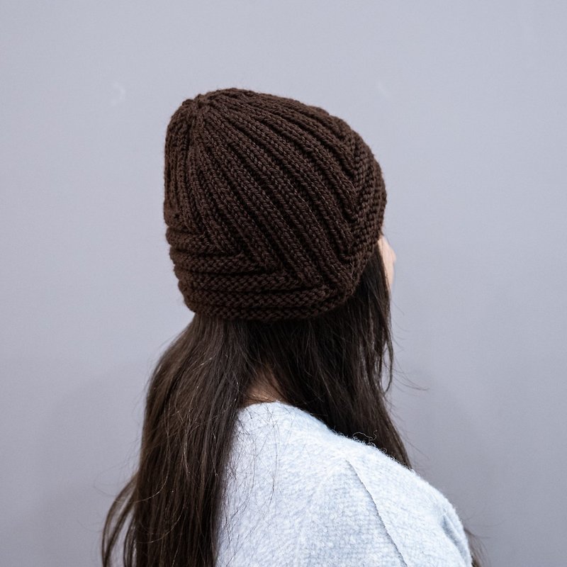 手作-编织毛帽-护耳帽--棒针款 - 帽子 - 羊毛 