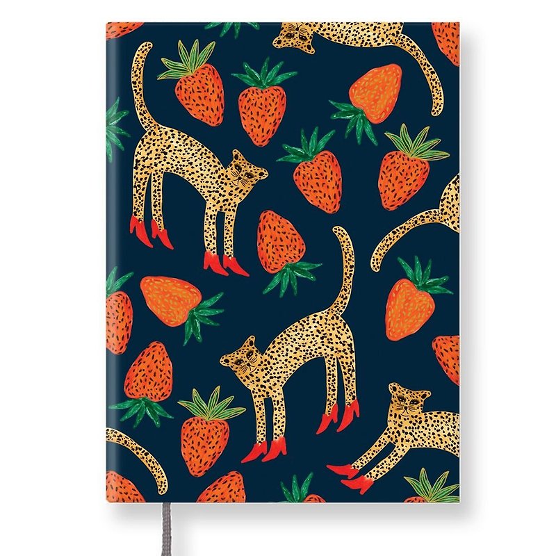 7321-BBH万年历(无时效)-爱吃草莓的豹,73D71743 - 笔记本/手帐 - 纸 红色