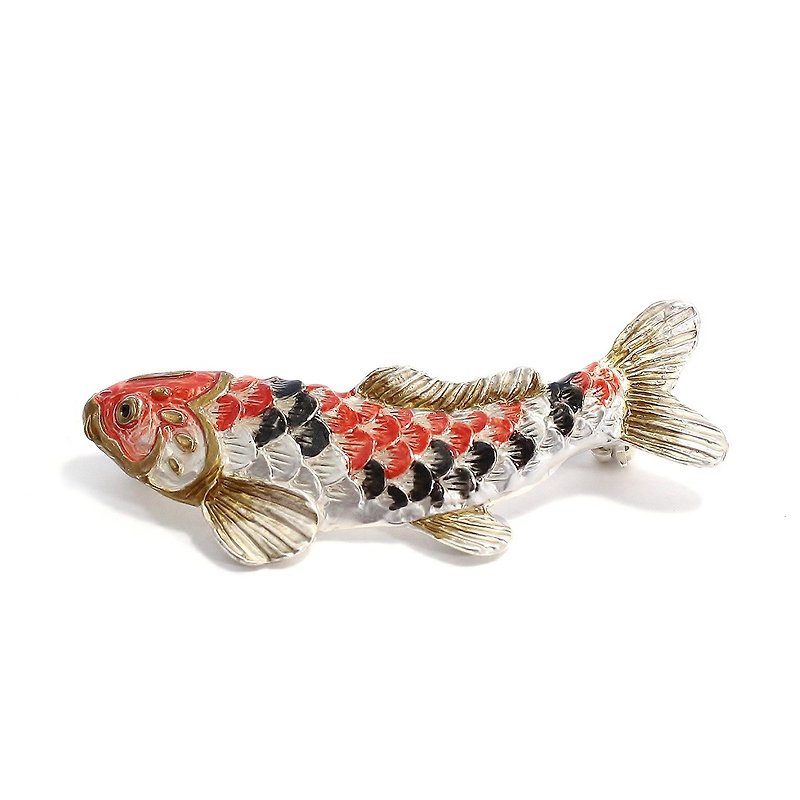 Carp Streamer 鯉のぼりブローチ PB100 - 其他 - 其他金属 红色