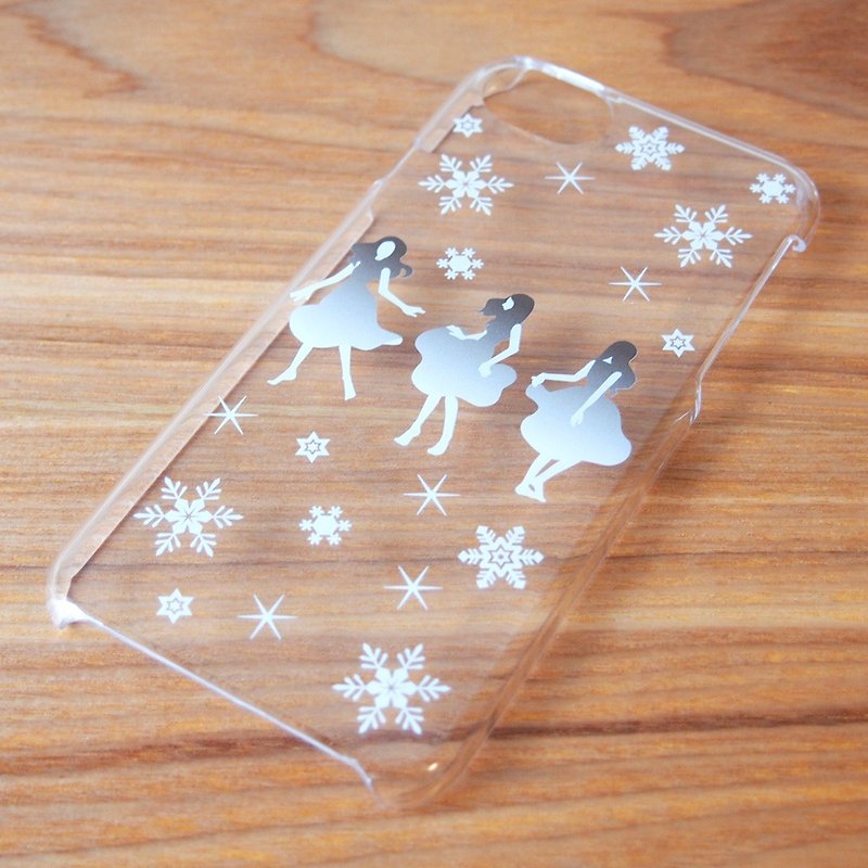 【iPhonePlusクリアケース】SNOW＊ダンス - 手机壳/手机套 - 塑料 透明