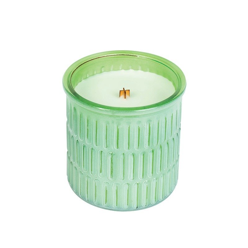 【VIVAWANG】11.5oz水彩版网杯蜡-莱姆雪贝 - 蜡烛/烛台 - 玻璃 绿色