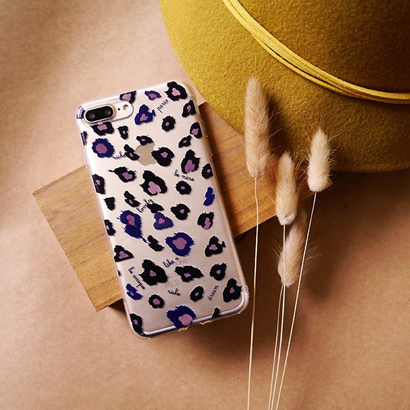 leopard 豹纹透明手机壳 - 手机壳/手机套 - 硅胶 咖啡色