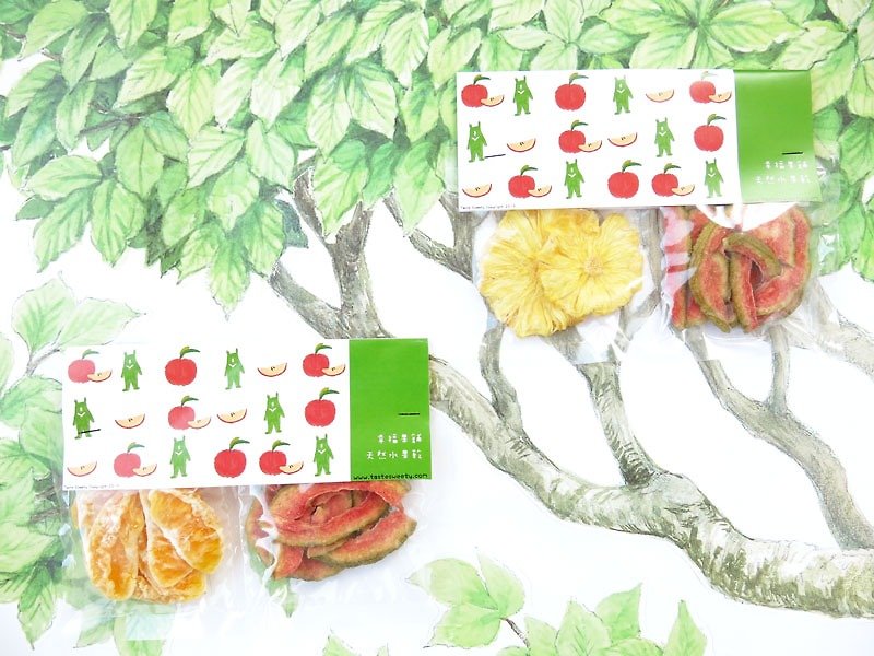 幸福果铺-苹果熊水果干双享包(2份组) - 水果干 - 新鲜食材 绿色