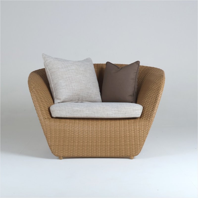 藤椅沙发-稻禾色-手工编织/Indoor/室内单人沙发 - 椅子/沙发 - 防水材质 