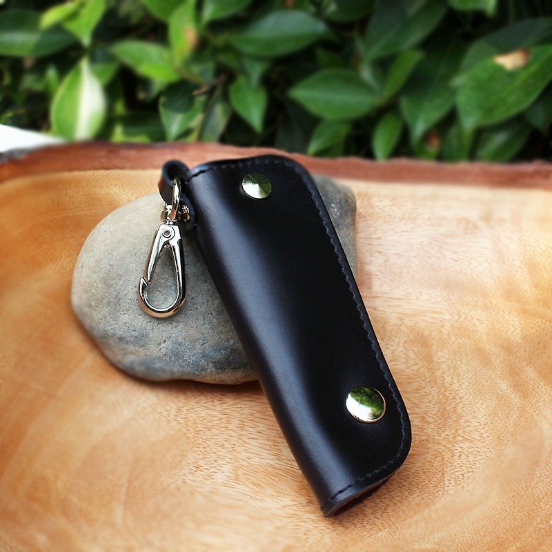 Key Case - Black - Genuine Cow Leather / Key Case / Key Holder - 钥匙链/钥匙包 - 真皮 黑色