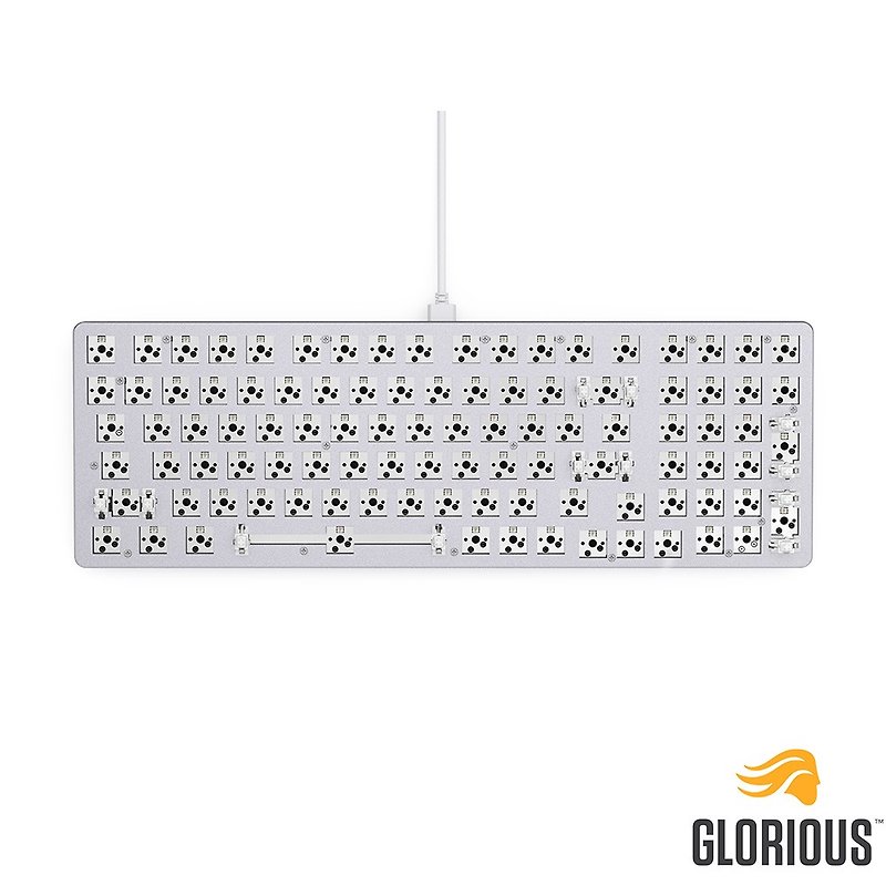 Glorious GMMK 2 96% DIY模块化机械键盘套件 - 白 - 电脑配件 - 铝合金 白色