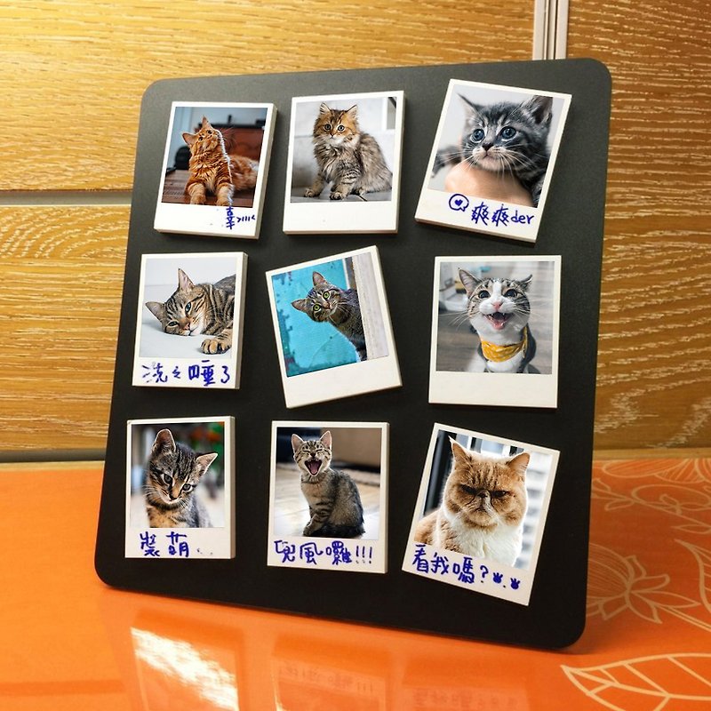 【定制化礼物】毛小孩(拍立得磁铁卡9张含立框) 定制/宠物/狗/猫 - 其他 - 纸 多色