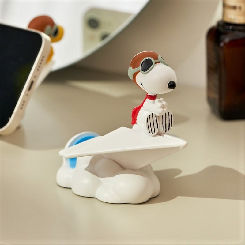 Snoopy史努比纸飞机-手机架 摆饰生日圣诞交换疗愈礼物花生漫画 - 摆饰 - 其他材质 