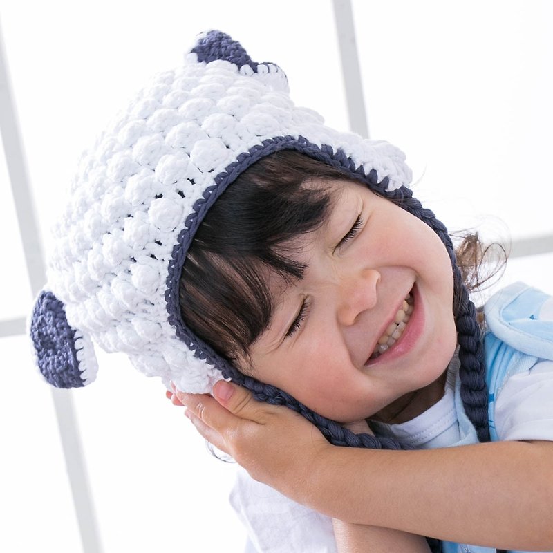Cutie Bella手工编织帽Sheep-Boy - 婴儿帽/发带 - 棉．麻 白色