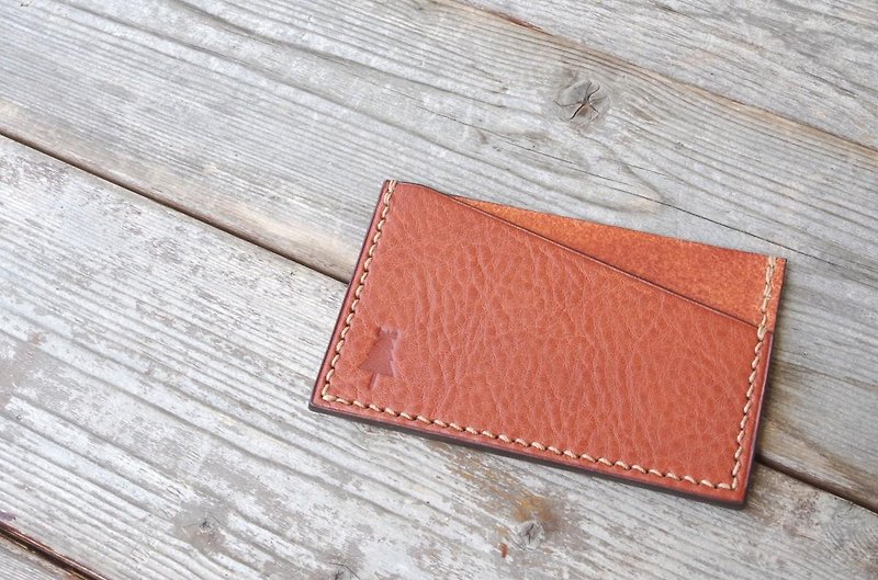 イタリアンレザーパスケース　ブラウン／Italian leather pass case #brown - 证件套/卡套 - 真皮 咖啡色