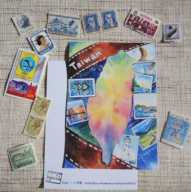 台湾之美明信片 - 卡片/明信片 - 纸 