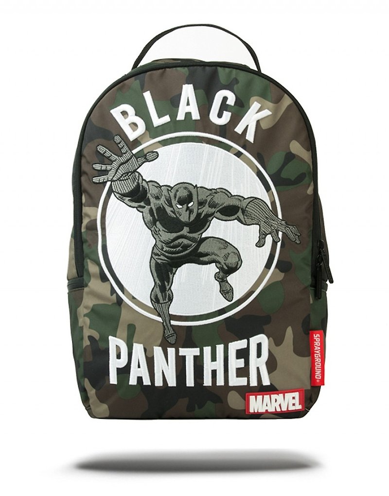 【SPRAYGROUND】DLX MARVEL 联名系列 Black Panther 迷彩黑豹潮流笔电后背包 - 电脑包 - 其他材质 绿色