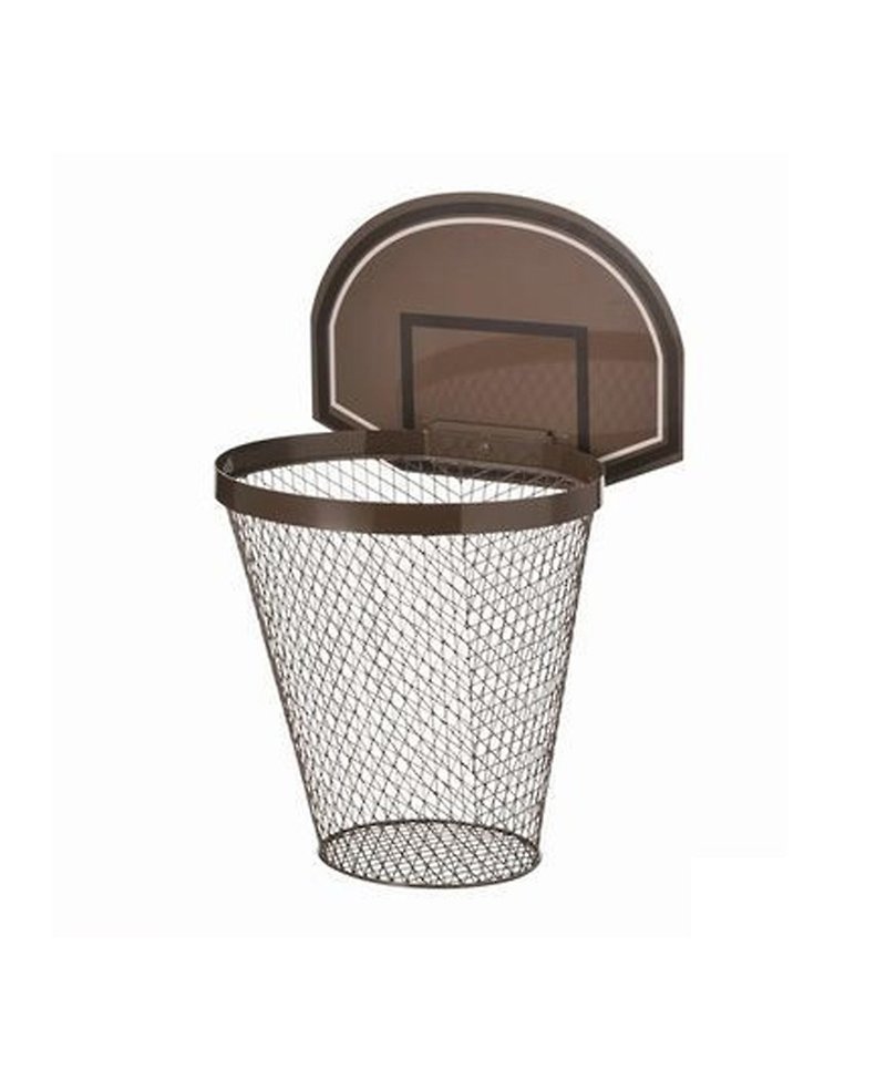 日本Magnets投篮练习大篮框垃圾桶/收纳桶(咖啡色)8.5L-现货 - 垃圾桶 - 其他金属 咖啡色