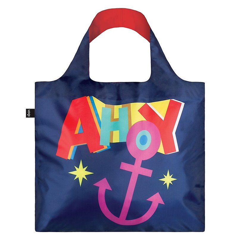 LOQI 购物袋-邮轮 NAAH - 侧背包/斜挎包 - 塑料 蓝色