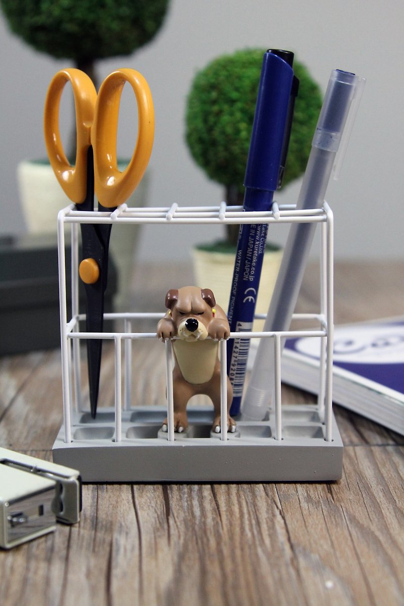 SUSS-日本Magnets动物监狱造形笔筒/文具收纳架 (无奈小狗)-现货 - 笔筒/笔座 - 其他材质 