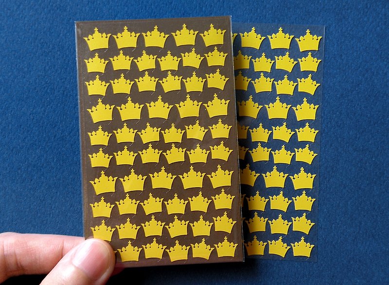皇冠贴纸 - 贴纸 - 防水材质 黄色