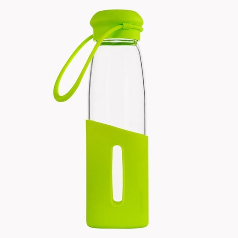 500cc【随身玻璃水瓶】(草绿色) 健康环保耐热随身瓶 - 水壶/水瓶 - 玻璃 绿色