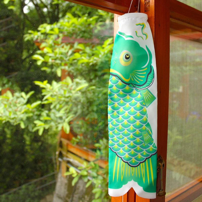 日式鲤鱼旗30CM (糸彔) - 摆饰 - 聚酯纤维 绿色