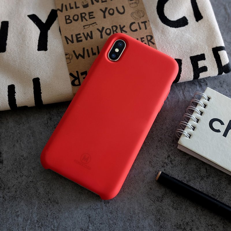 GRITTY | 液态硅胶防污手机壳 - iPhone X - Red - 手机壳/手机套 - 塑料 红色