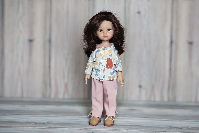 Set clothes for Paola Reina (blouse, pants), 13 inches dolls clothes - 桌游/玩具 - 棉．麻 