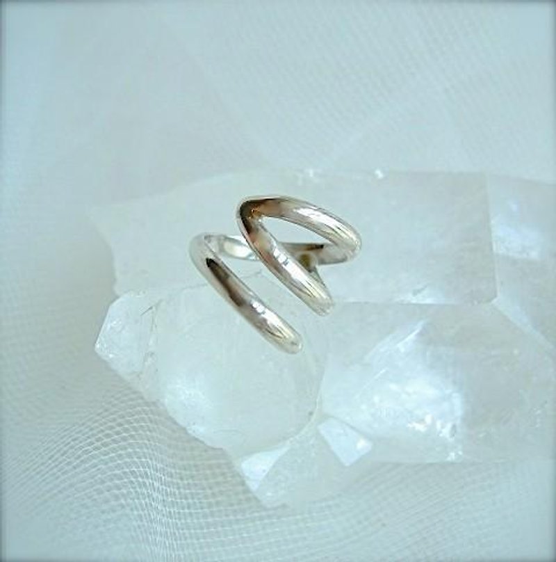 サイドライン・リング - 戒指 - 银 银色